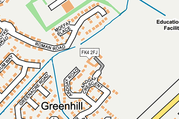 FK4 2FJ map - OS OpenMap – Local (Ordnance Survey)