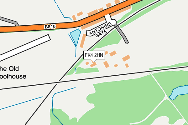 FK4 2HN map - OS OpenMap – Local (Ordnance Survey) FK4 2HN map - OS OpenMap – Local (Ordnance Survey)
