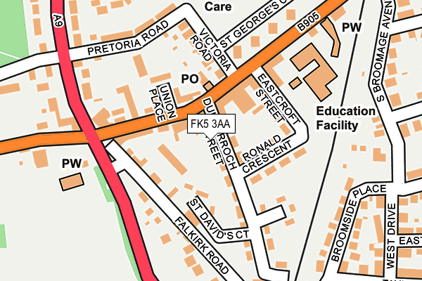 FK5 3AA map - OS OpenMap – Local (Ordnance Survey) FK5 3AA map - OS OpenMap – Local (Ordnance Survey)