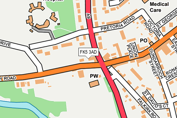 FK5 3AD map - OS OpenMap – Local (Ordnance Survey) FK5 3AD map - OS OpenMap – Local (Ordnance Survey)