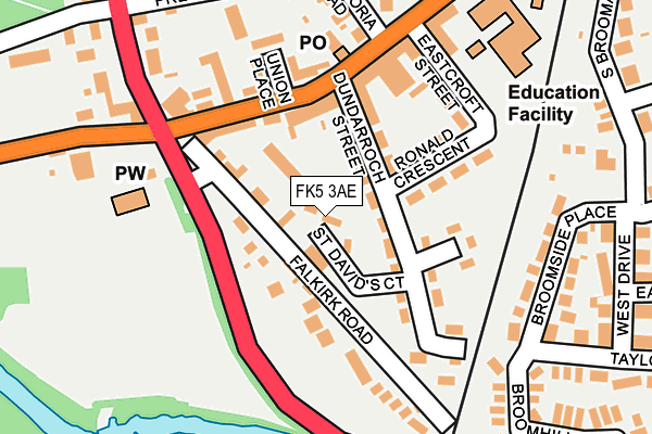 FK5 3AE map - OS OpenMap – Local (Ordnance Survey) FK5 3AE map - OS OpenMap – Local (Ordnance Survey)