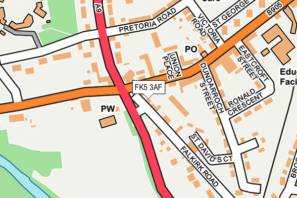 FK5 3AF map - OS OpenMap – Local (Ordnance Survey) FK5 3AF map - OS OpenMap – Local (Ordnance Survey)