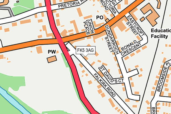FK5 3AG map - OS OpenMap – Local (Ordnance Survey) FK5 3AG map - OS OpenMap – Local (Ordnance Survey)