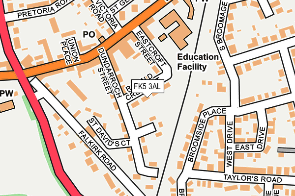FK5 3AL map - OS OpenMap – Local (Ordnance Survey) FK5 3AL map - OS OpenMap – Local (Ordnance Survey)