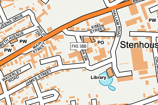 FK5 3BB map - OS OpenMap – Local (Ordnance Survey) FK5 3BB map - OS OpenMap – Local (Ordnance Survey)