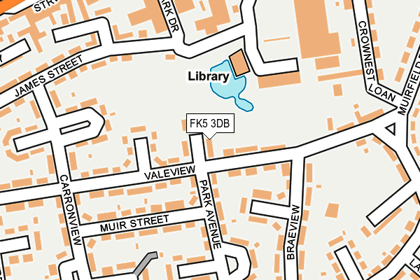 FK5 3DB map - OS OpenMap – Local (Ordnance Survey) FK5 3DB map - OS OpenMap – Local (Ordnance Survey)