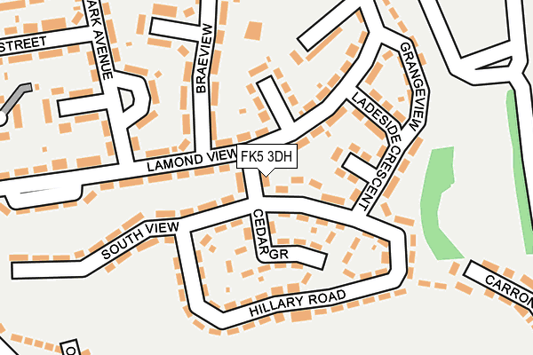 FK5 3DH map - OS OpenMap – Local (Ordnance Survey)