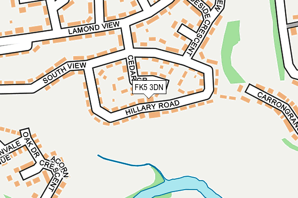 FK5 3DN map - OS OpenMap – Local (Ordnance Survey) FK5 3DN map - OS OpenMap – Local (Ordnance Survey)