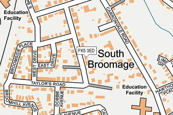 FK5 3ED map - OS OpenMap – Local (Ordnance Survey)