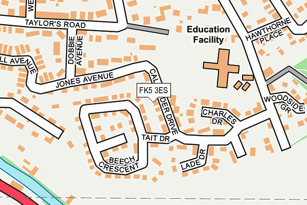 FK5 3ES map - OS OpenMap – Local (Ordnance Survey) FK5 3ES map - OS OpenMap – Local (Ordnance Survey)