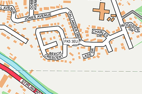 FK5 3EU map - OS OpenMap – Local (Ordnance Survey)