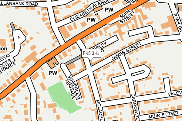 FK5 3HJ map - OS OpenMap – Local (Ordnance Survey) FK5 3HJ map - OS OpenMap – Local (Ordnance Survey)