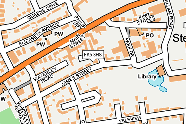 FK5 3HS map - OS OpenMap – Local (Ordnance Survey) FK5 3HS map - OS OpenMap – Local (Ordnance Survey)