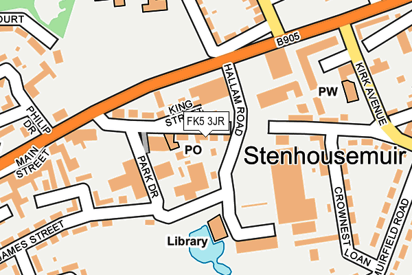 FK5 3JR map - OS OpenMap – Local (Ordnance Survey) FK5 3JR map - OS OpenMap – Local (Ordnance Survey)