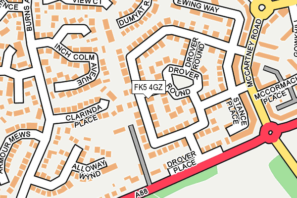 FK5 4GZ map - OS OpenMap – Local (Ordnance Survey) FK5 4GZ map - OS OpenMap – Local (Ordnance Survey)