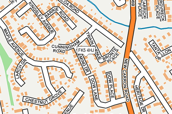 FK5 4HJ map - OS OpenMap – Local (Ordnance Survey) FK5 4HJ map - OS OpenMap – Local (Ordnance Survey)
