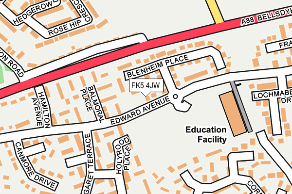 FK5 4JW map - OS OpenMap – Local (Ordnance Survey) FK5 4JW map - OS OpenMap – Local (Ordnance Survey)