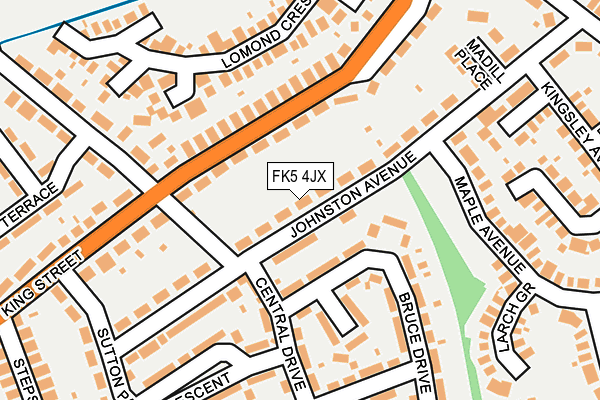 FK5 4JX map - OS OpenMap – Local (Ordnance Survey)