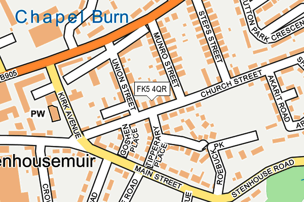 FK5 4QR map - OS OpenMap – Local (Ordnance Survey)