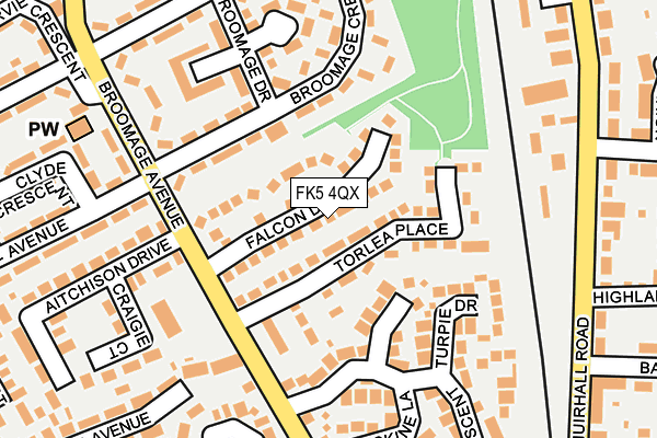 FK5 4QX map - OS OpenMap – Local (Ordnance Survey)