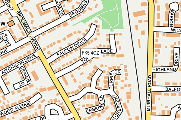 FK5 4QZ map - OS OpenMap – Local (Ordnance Survey)