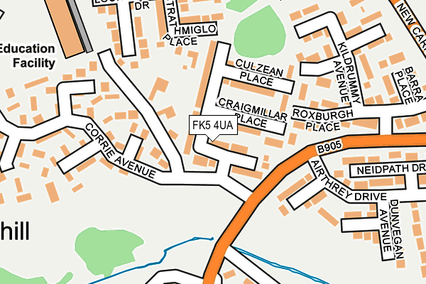 FK5 4UA map - OS OpenMap – Local (Ordnance Survey) FK5 4UA map - OS OpenMap – Local (Ordnance Survey)