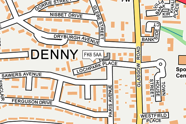 FK6 5AA map - OS OpenMap – Local (Ordnance Survey) FK6 5AA map - OS OpenMap – Local (Ordnance Survey)