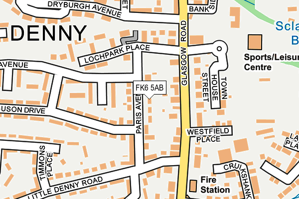FK6 5AB map - OS OpenMap – Local (Ordnance Survey) FK6 5AB map - OS OpenMap – Local (Ordnance Survey)