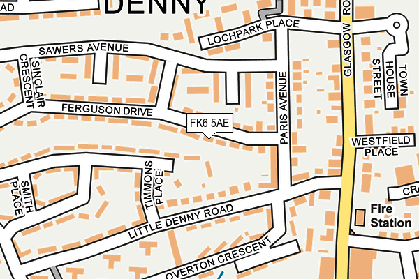 FK6 5AE map - OS OpenMap – Local (Ordnance Survey) FK6 5AE map - OS OpenMap – Local (Ordnance Survey)