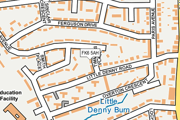 FK6 5AH map - OS OpenMap – Local (Ordnance Survey) FK6 5AH map - OS OpenMap – Local (Ordnance Survey)