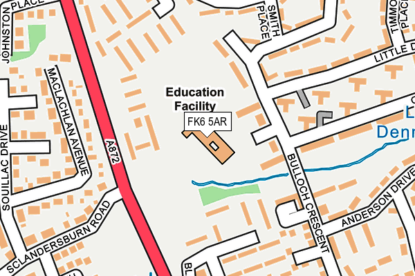 FK6 5AR map - OS OpenMap – Local (Ordnance Survey) FK6 5AR map - OS OpenMap – Local (Ordnance Survey)