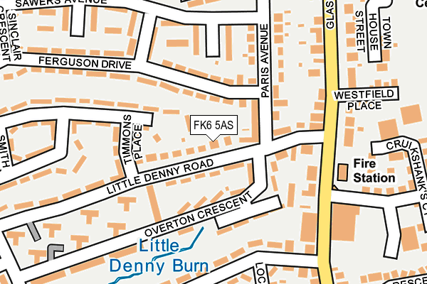 FK6 5AS map - OS OpenMap – Local (Ordnance Survey)