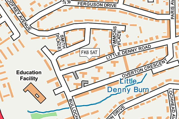 FK6 5AT map - OS OpenMap – Local (Ordnance Survey) FK6 5AT map - OS OpenMap – Local (Ordnance Survey)