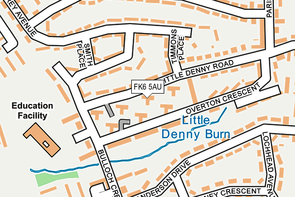 FK6 5AU map - OS OpenMap – Local (Ordnance Survey) FK6 5AU map - OS OpenMap – Local (Ordnance Survey)