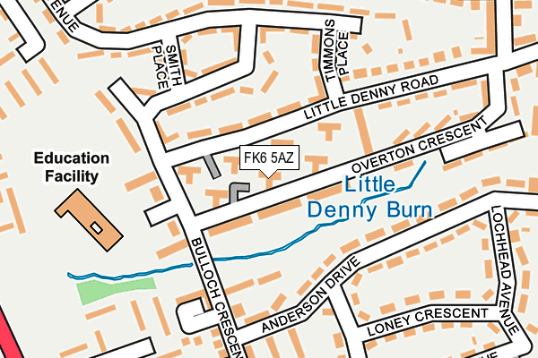 FK6 5AZ map - OS OpenMap – Local (Ordnance Survey) FK6 5AZ map - OS OpenMap – Local (Ordnance Survey)