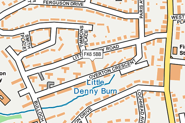 FK6 5BB map - OS OpenMap – Local (Ordnance Survey) FK6 5BB map - OS OpenMap – Local (Ordnance Survey)