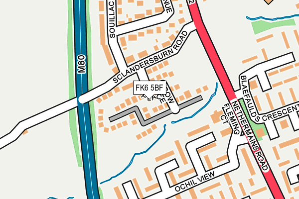FK6 5BF map - OS OpenMap – Local (Ordnance Survey) FK6 5BF map - OS OpenMap – Local (Ordnance Survey)