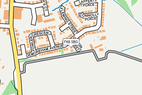 FK6 5BG map - OS OpenMap – Local (Ordnance Survey) FK6 5BG map - OS OpenMap – Local (Ordnance Survey)