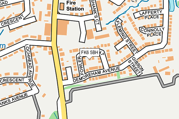 FK6 5BH map - OS OpenMap – Local (Ordnance Survey) FK6 5BH map - OS OpenMap – Local (Ordnance Survey)
