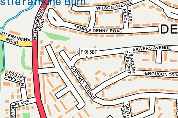 FK6 5BP map - OS OpenMap – Local (Ordnance Survey) FK6 5BP map - OS OpenMap – Local (Ordnance Survey)