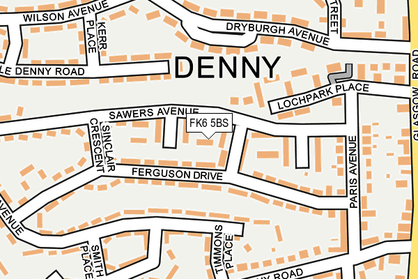 FK6 5BS map - OS OpenMap – Local (Ordnance Survey) FK6 5BS map - OS OpenMap – Local (Ordnance Survey)