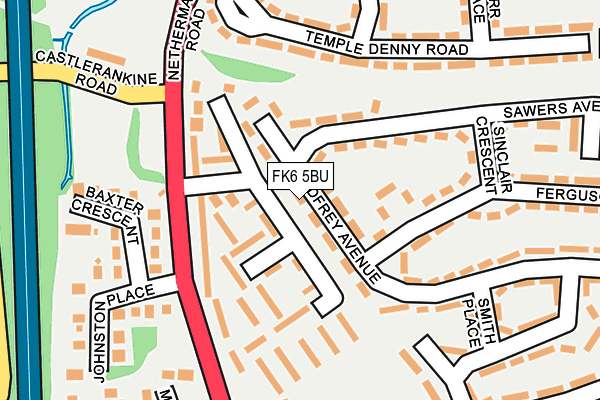 FK6 5BU map - OS OpenMap – Local (Ordnance Survey) FK6 5BU map - OS OpenMap – Local (Ordnance Survey)