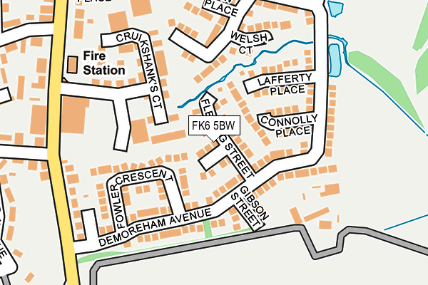 FK6 5BW map - OS OpenMap – Local (Ordnance Survey) FK6 5BW map - OS OpenMap – Local (Ordnance Survey)