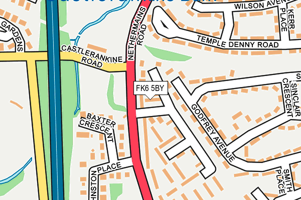 FK6 5BY map - OS OpenMap – Local (Ordnance Survey) FK6 5BY map - OS OpenMap – Local (Ordnance Survey)