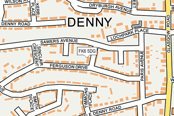 FK6 5DG map - OS OpenMap – Local (Ordnance Survey) FK6 5DG map - OS OpenMap – Local (Ordnance Survey)