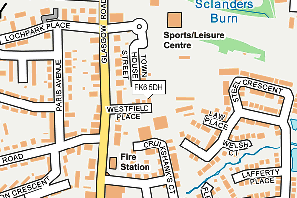 FK6 5DH map - OS OpenMap – Local (Ordnance Survey) FK6 5DH map - OS OpenMap – Local (Ordnance Survey)