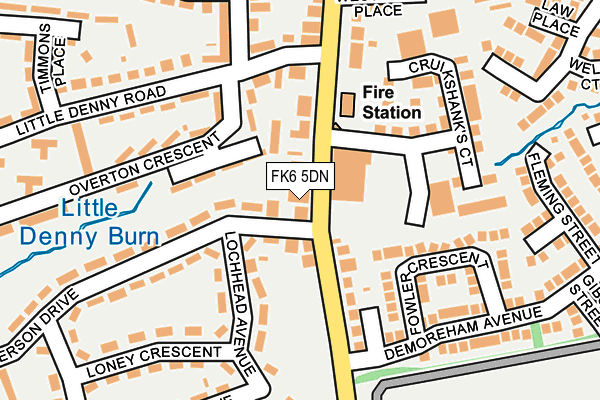 FK6 5DN map - OS OpenMap – Local (Ordnance Survey) FK6 5DN map - OS OpenMap – Local (Ordnance Survey)