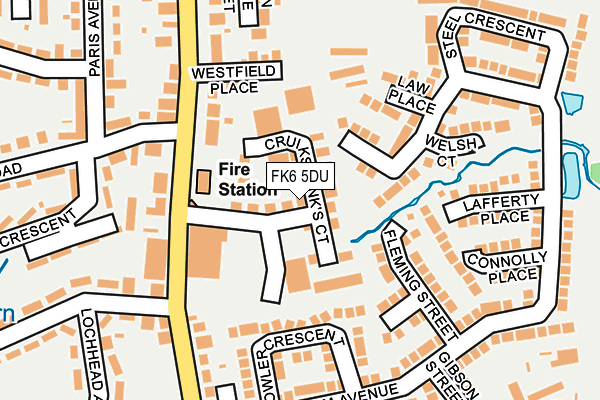 FK6 5DU map - OS OpenMap – Local (Ordnance Survey) FK6 5DU map - OS OpenMap – Local (Ordnance Survey)