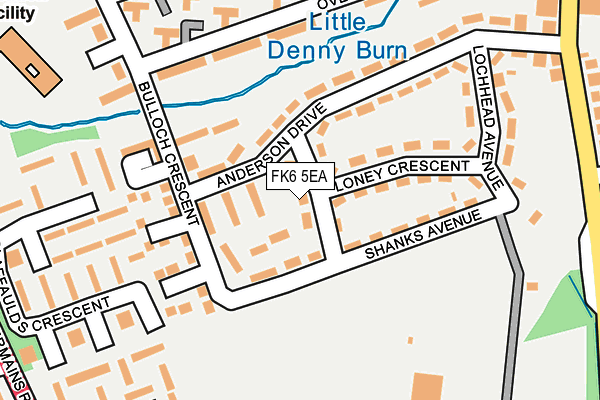 FK6 5EA map - OS OpenMap – Local (Ordnance Survey) FK6 5EA map - OS OpenMap – Local (Ordnance Survey)