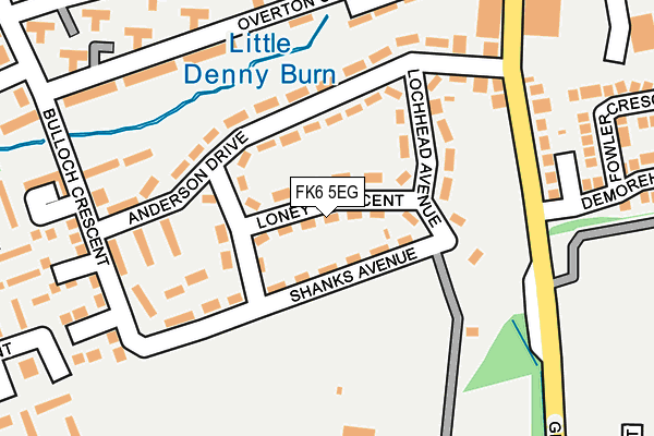 FK6 5EG map - OS OpenMap – Local (Ordnance Survey) FK6 5EG map - OS OpenMap – Local (Ordnance Survey)